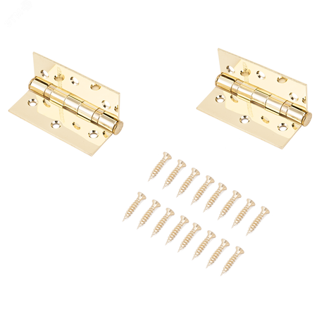 Петля дверная универсальная 2шт АЛЛЮР 20325 2BB-FHP BP золото (латунь) - 1102 ПТК