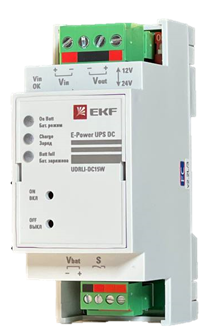Источник Бесперебойного Питания постоянного тока E-Power UPS DC -15W 12/24V 3600 мАч | UDRLi-DC15W EKF