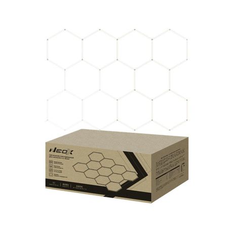 Светильник светодиодный ДБО-HEXAGON 11С-46065 460Вт 230В 6500К 11 сот 0.5м шнур с вилкой 3256х2350мм NEOX - 4690612066646 NEOX арт. 4690612066646