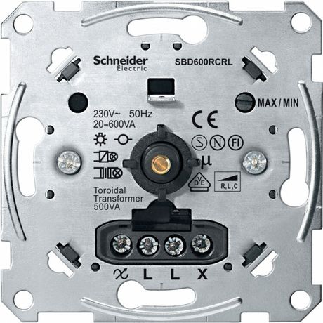 Механизм светорегулятора поворотного СП Merten Artec 600В.А универс. SchE MTN5139-0000 Schneider Electric