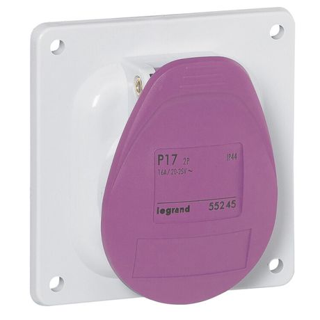 Встраиваемая розетка - P17 Tempra Pro IP 44 20/25 В~ 16 A 2K | 055245 Legrand