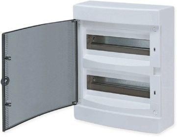 Щит распределительный навесной "Unix" белая дверь 2х12 модулей IP41 EKF PROxima | ux-2x12-nw