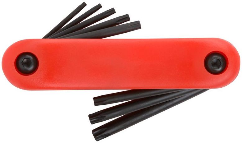 Ключи звездочки 8 шт. CrV Т9-Т40 складные - 64015 РОС