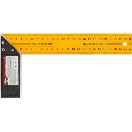 Угольник столярный 250мм желт. КУРС 19382
