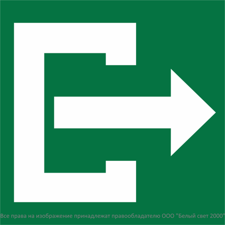 Знак безопасности NPU-1818.C07''Выход'' - a32740 BS