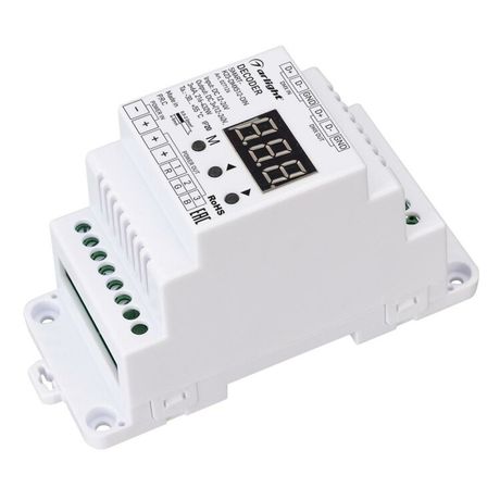 Декодер SMART-K23-DMX512-DIN (12-24V, 3x6A) (ARL, IP20 Пластик, 5 лет) - 027126 Arlight