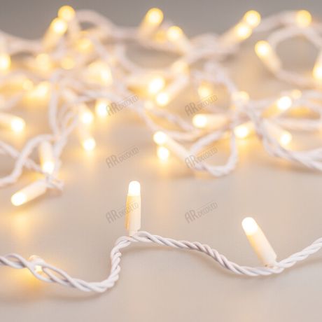 Светодиодная гирлянда ARD-STRING-CLASSIC-10000-WHITE-100LED-MILK-PULSE Warm (230V, 7W) (Ardecoled, IP65) | 031646 Arlight