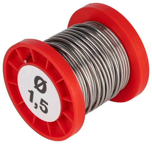 Припой для пайки ПОС 61 проволока Ø 1.5 мм катушка 100 гр | Б0061079 ЭРА