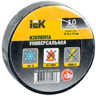Изолента 0,13х15 мм черная 10 метров | UIZ-13-10-10M-K02 IEK