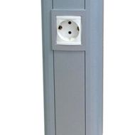 Колонна алюминиевая 0.71 м, цвет темно-серебристый металлик, RAL 9006, ДКС - 09594