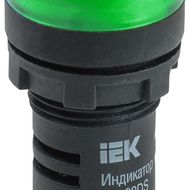 Лампа светосигнальная AD22DS d22мм 230В AC/DC зел. KARAT IEK BLS10-ADDS-230-K06