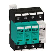 Ограничитель импульсных перенапряжений (УЗИП) 3П+N 40кА (класс II + III) OptiDin OM-II-3+N-280/40/R - 114313 КЭАЗ