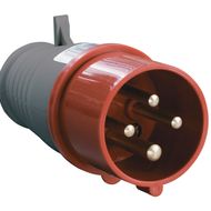 Вилка кабельная 16А 3Р+E IР44 переносная 380В 014 - PSR02-016-4 IEK