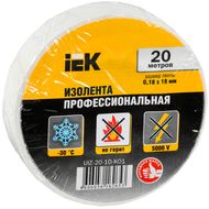 Изолента 0,18х19 мм белая 20 метров | UIZ-20-10-K01 IEK
