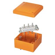 Коробка распределительная пластиковая FS огн., IP56,100х100х50мм, 5р, 450V,10A, 6мм.кв. с гладкими стенками и клеммниками | FSB10506 DKC ДКС