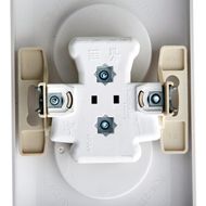 Розетка 2-м СП Хит 16А IP21 250В без заземл. защ. шторок бел. SE RS16-235-B APC