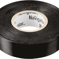 Изолента ПВХ 19мм (рул.20м) черн. NIT-A19-20/BL Navigator 71110 17357