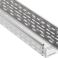 Лоток перфорированный 300х80 L3000 сталь 0.8мм ИЭК CLP10-080-300-3 IEK