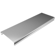 Крышка для лотка осн.200 L3000 сталь 0.7мм "ПЛЮС" KLplus200-0.7-3000 оцинк. КМ PL0404 КМ-Профиль