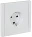 Розетка СП FORTE&PIANO FP214 16А с заземл. без защ. шторок безвинт. крепл. бел. IEK FP-R11-16-1-K01