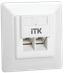 Внутренняя информационная розетка RJ45 кат. 6 UTP 2 порта - CS2-1C06U-2-1 IEK
