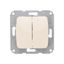 Выключатель 2-кл. СП DEA 10А механизм беж. Kranz KR-78-0232