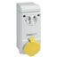 НАСТЕННАЯ РОЗЕТКА UNIKA Б/ЗЩ 32A 3PNE 100-130 IP44 | 83041 Schneider Electric