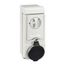 НАСТЕННАЯ РОЗЕТКА UNIKA С ДЕРЖ ПРЕДОХР 32A 3P-E 480-500 IP44 | 83148 Schneider Electric