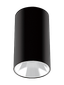 Светильник светодиодный ДПО GU10 без лампы круглый черный корпус белый рефлектор Jazzway - 5031425
