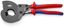 "KNIPEX Кабелерез для сталеалюминиевого провода ACSR c храповым механизмом (трещоткой), рез: кабель 32 мм (MCM 477, 1 1/4""), L-340 мм, чёрный, 2-компонентные рукоятки, экстремально прочная конструкция, KN-9532340SR"