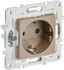 Розетка SKANDY 16А с заземл. без защ. шторок SK-R05Sh шампань IEK SK-R11-16-K37