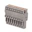 Штекер зажим push-in 9 точек подключения 2.5кв.мм сер. DKC VPR-P-2.5-9 ДКС