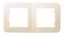 Рамка 2-м Lillium N крем. 55212 Makel