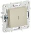 Выключатель проходной 1-кл. SKANDY 10А SK-V08B с индикацией беж. IEK SK-V12-1-10-K10