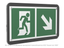 Знак безопасности PS-33186-Black.E36''Напр. к эвакуационному выходу направо вниз'' - a32979 BS
