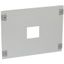 Лицевая панель металлическая XL3 400 - для 1 DPX 250 или 630 до (400 А) вертикальный монтаж по центру высота мм | 020321 Legrand