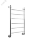 Полотенцесушитель водяной J 80/50 с комплектом крепежа цвет хром - 4627086035953 ДВИН