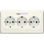 Розетка тройная с заземлением для кабельканалов; слоновая кость| CD523NA |Jung