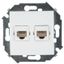 Розетка компьютерная 2-м СП Simon 15 RJ45 кат.5E Systimax механизм бел. 1591593-030