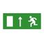 Знак эвакуационный "Направление прямо (левосторонний)" 140х280 (наклейка) Technolux ЭП11 140280