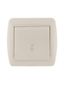 Переключатель проходной 1-кл. ОП Demet 10А IP20 крем. LEZARD 711-0300-105