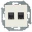 Механизм розетки комп. Simon15 2мод. RJ45 CAT.5E (AMP) сл. кость Simon 1591552-031