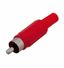Разъем штекер RCA красный пайка REXANT | 14-0403 MEET