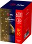 Светодиодная новогодняя гирлянда ERAPS-SP1 сеть 3 м тёплый белый свет 600 LED | Б0051893 ЭРА
