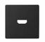 Накладка для розетки HDMI черного матового цвета S82 Concept | 8201094-098 Simon