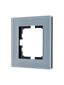 Рамка 1-местн. гориз. VESNA стекло серо-голуб. LEZARD 742-7080-146