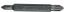 Бита двухсторонняя серия Industrial PH1/PH2 60 мм | 06212610 Felo