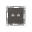 Механизм розетки RJ45 - 2шт, (cat5), мокко Эпика |UP1-SOM-2RJ45-5| EKF