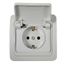Розетка 1-м CLASSICO защ. шторки с заземл. 2114 бел. ASD / IN HOME 4690612002422