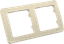 Рамка двухместная, скрытой установки, цвет слоновая кость | Р402-01 HEGEL